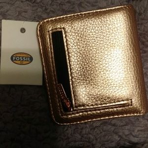 Rose gold wallet